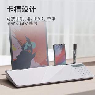辦公桌面記事板多功能鋼化玻璃寫字板計算器小白板可擦寫備忘板