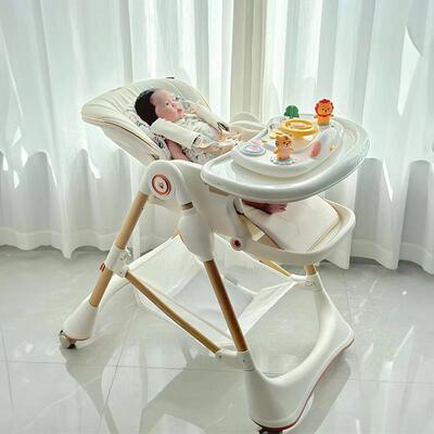 卡曼karmababy宝宝餐椅婴儿餐桌多功能坐椅家用可折叠吃饭学坐J&