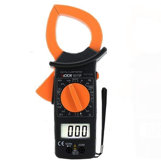 VICTOR胜利VC6015F数字钳形表测频率数显钳形大电流表1000A卡表