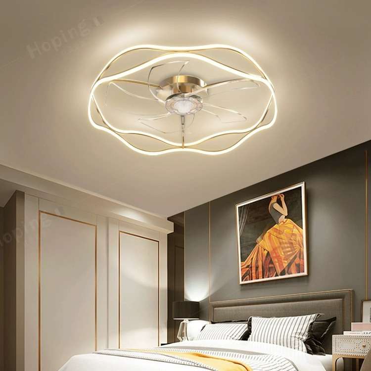隐形卧室风扇灯客厅家用一体轻奢电扇灯现代简约2025年新款吸顶灯