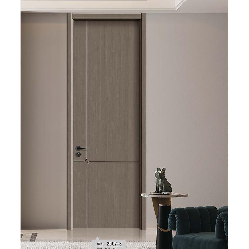 2024年新款碳晶门橡木门防潮防火木门室内门房间极简现代静音门