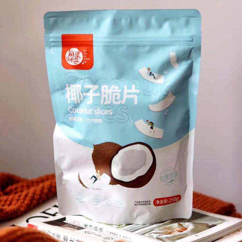 /即食时光椰子片脆片块原味每果烤椰子H肉干脆袋装薄脆椰果干椰子