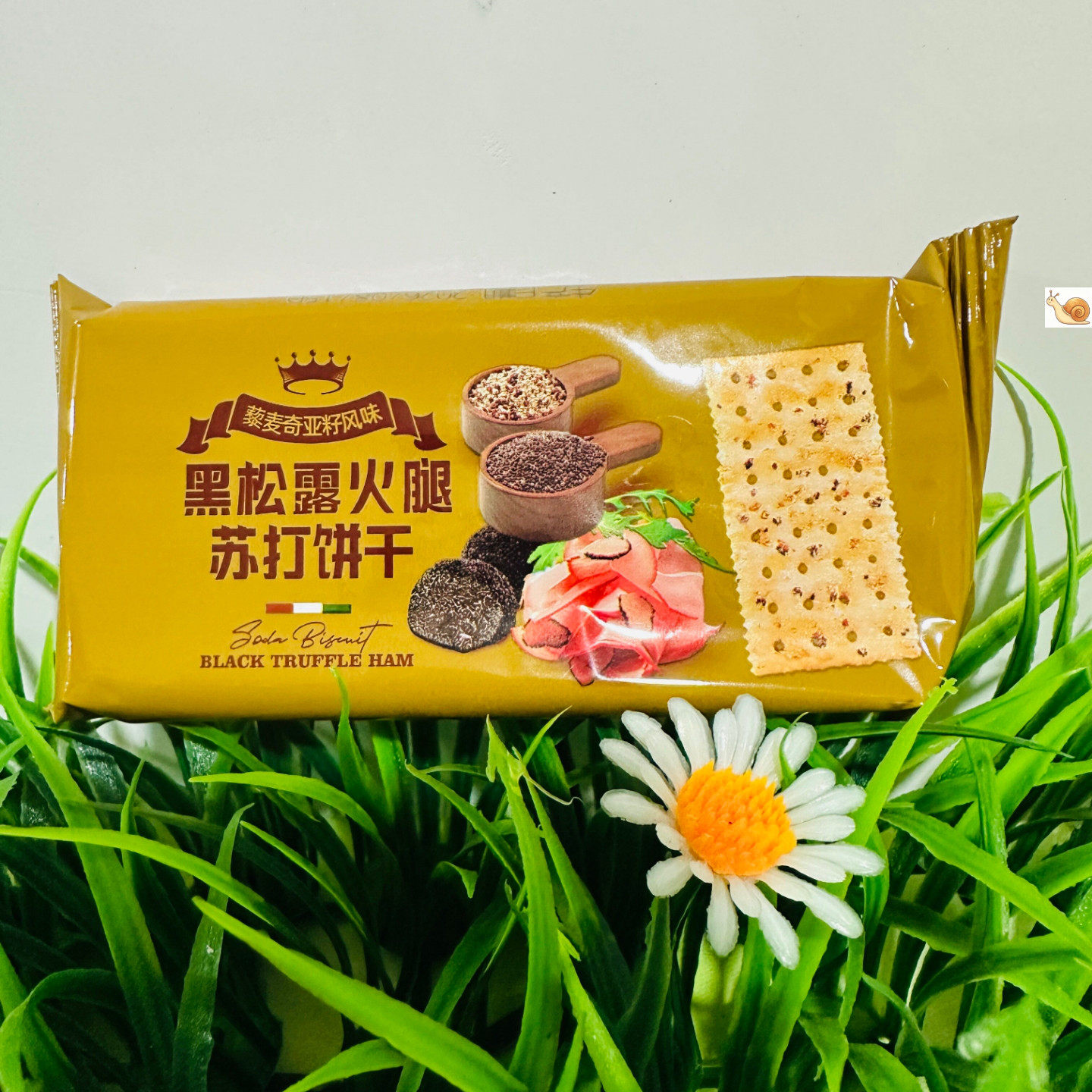 【严选】黑松露火腿苏打饼干网红蒜蓉苏打饼干独立小包装正版薄脆