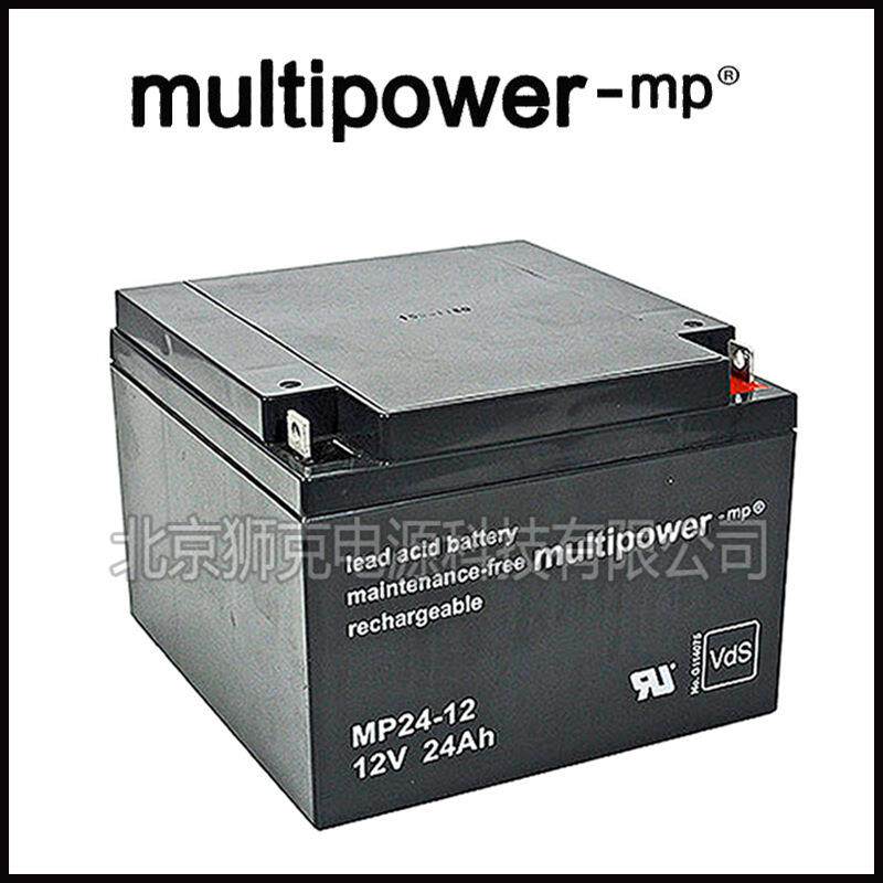 Multipower-mp蓄电池船舶海洋MPL80-12AGM铅酸12V80AH发动机牵引