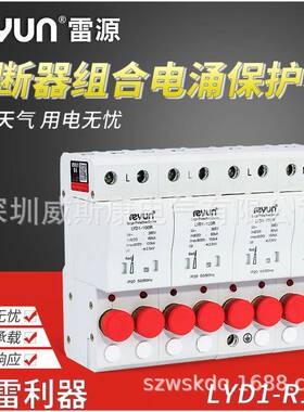 雷源LYD1-R20/R40/R60/R80熔断器组合电涌保护器熔断一体避雷器