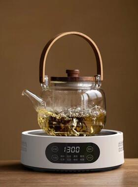 米厨电陶炉煮茶器小型煮茶炉防烫机身防水面板智能定时1500W