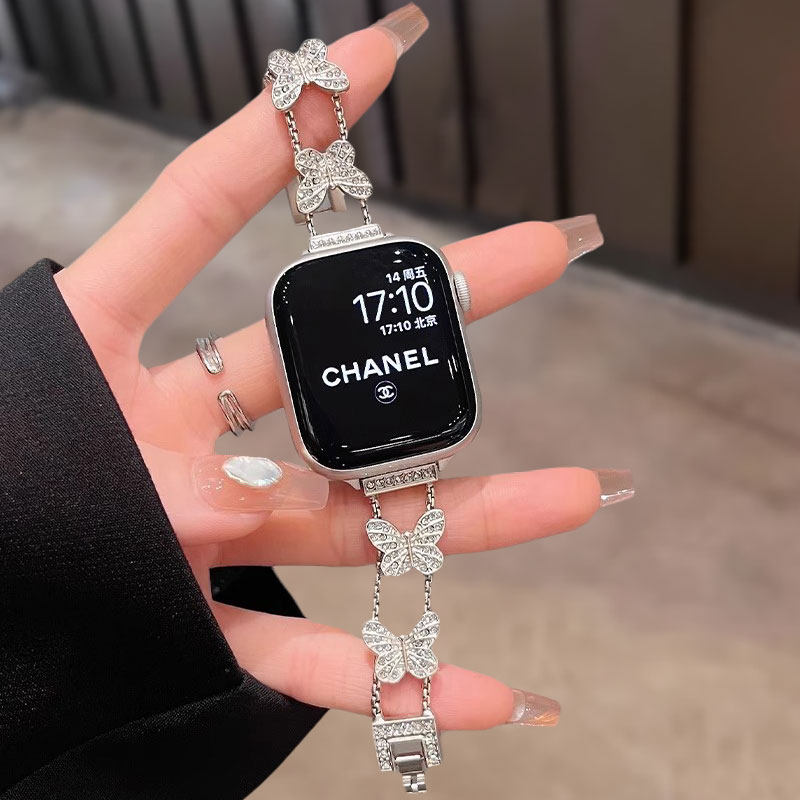 瘦身蝴蝶镶钻iwatchs10手表带987
