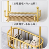 衣架落地卧室挂衣架可移动家用衣帽架室内简易轻奢晾衣服架子加粗