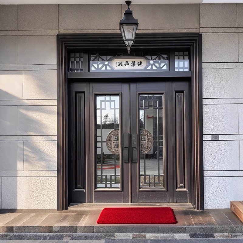 农村自建房大门密码锁家用门锁别墅双开门锁老式防盗门改智能门锁