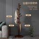 实木衣帽架落地卧室办公室家用立式 挂衣架轻奢风室内主卧挂衣服架