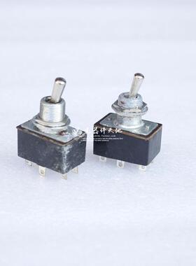 KN3黑色220V 3A 110V 6A  6脚拨动摇臂开关 钮子电源开关