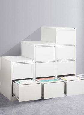 钢制卡箱挂劳柜办公资料置物柜A4FC挂快劳档案柜抽屉式带锁文件柜