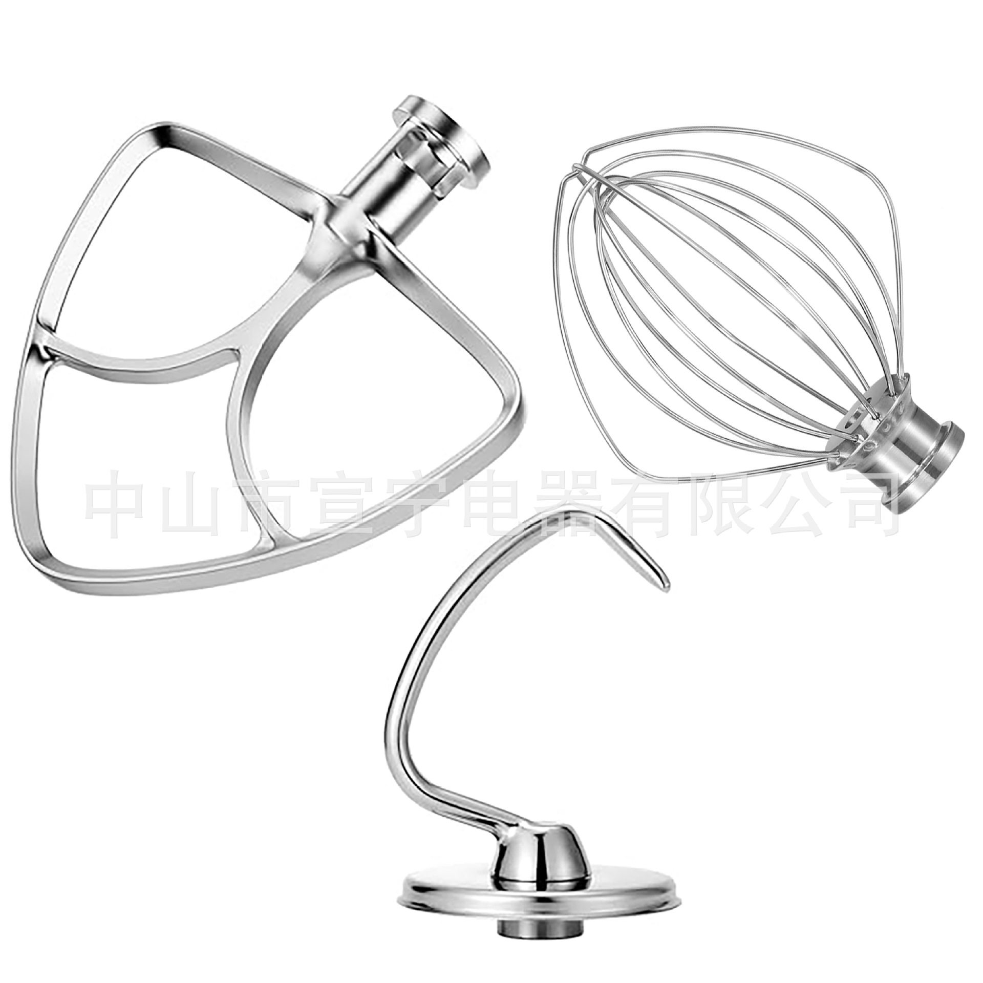 搅拌器三件套适用kitchenaid K45WW不锈钢搅拌钩不锈钢拍子合面勾