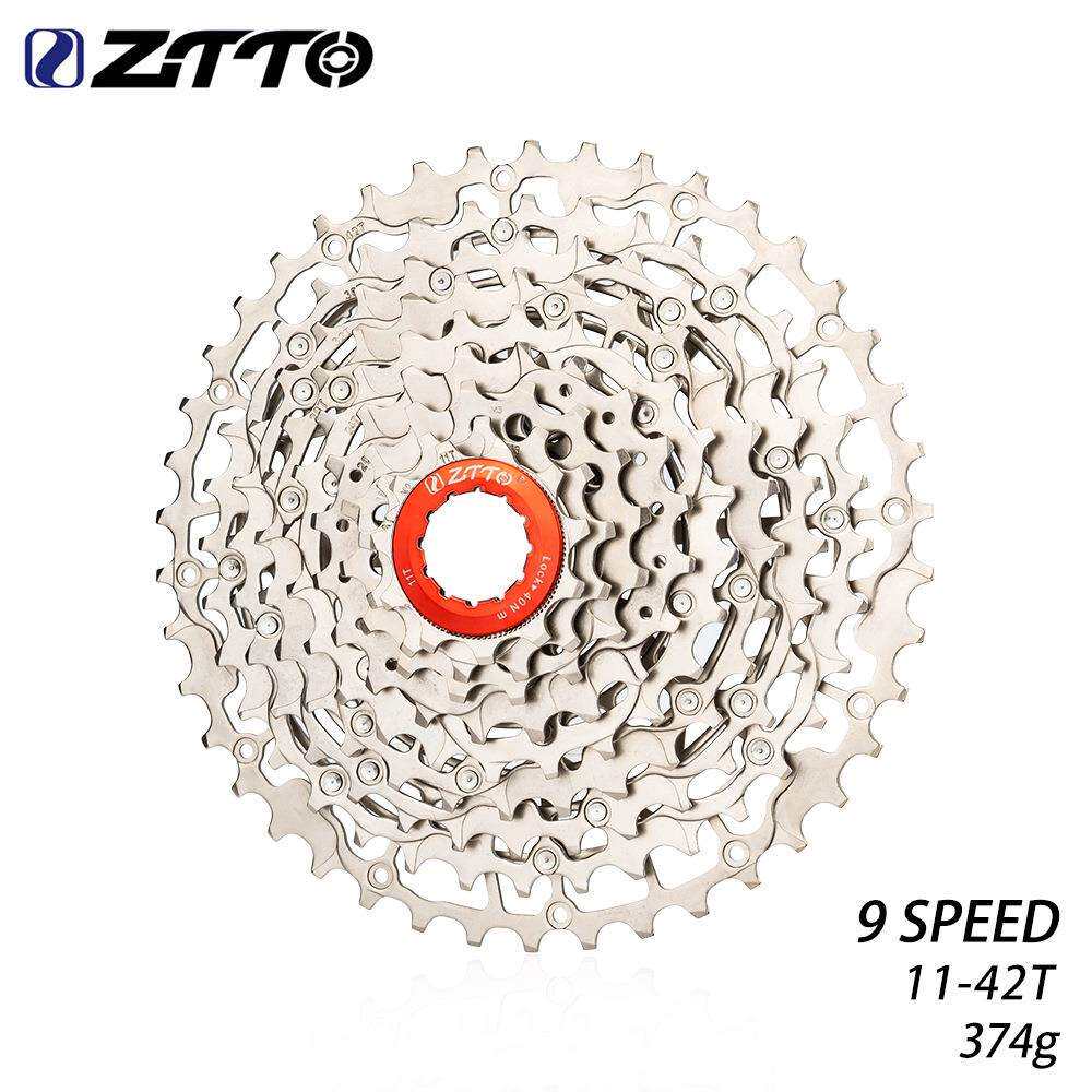 ZTTO9速超轻卡式飞轮40T42T大齿飞轮自行车变速大齿爬坡塔轮