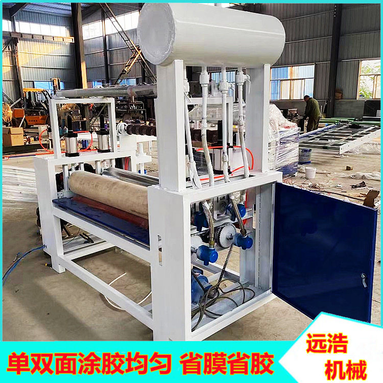 岩棉保温复合板涂胶机均匀上胶