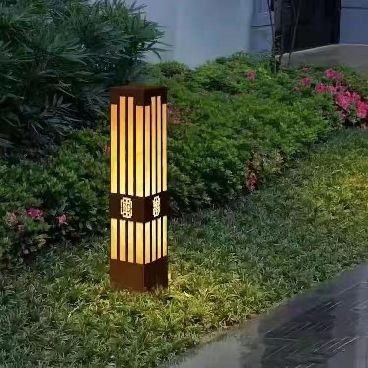 太阳能防水新中式高杆草坪灯