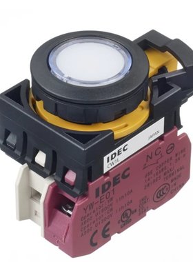 Idec和泉电气带灯平形按钮开关CW1L-M1E01Q常闭1NC白色