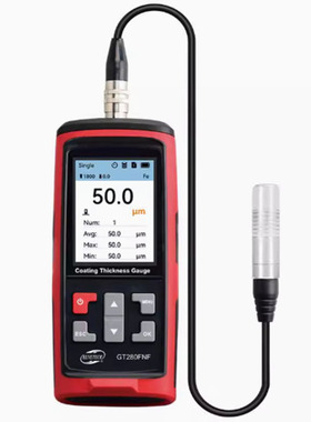 标智GT280FNF分体式铁铝两用涂层测厚仪 车漆仪 膜厚仪镀层厚度仪