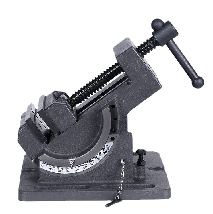可轻斜导杆式角度平口钳0-90度钻床QKD简易式轻量化台钳台钻