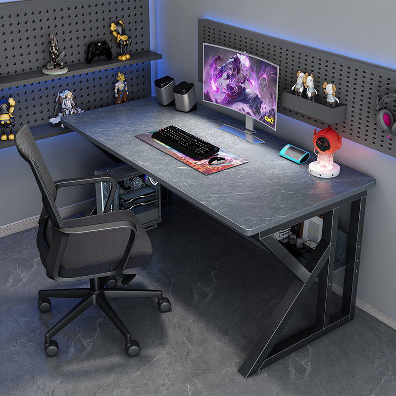 2026电脑桌台式家用书桌书架一体电竞桌椅卧室学生写字学习桌办公