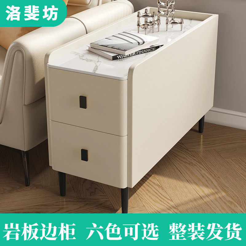 2026沙发边柜侧边柜现代简约边几客厅收纳柜茶水柜可移动小茶几储