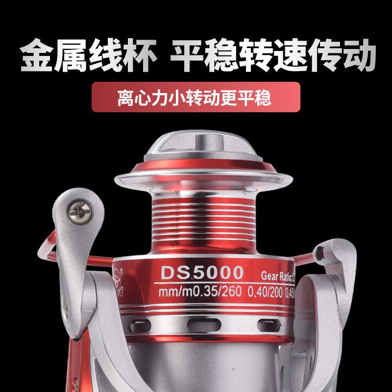 科迈龙渔轮纺车轮全金属轮不锈钢路亚海竿远投轮海杆轮鱼线轮鱼轮