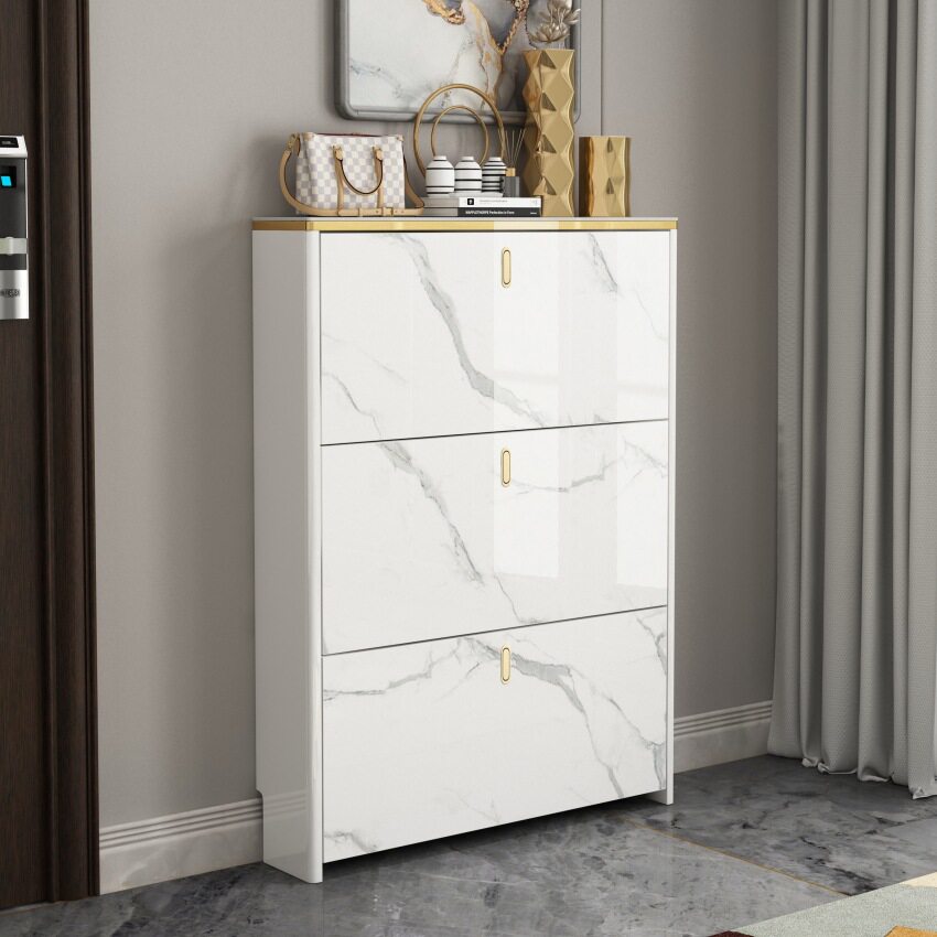 现代简约玄关翻斗鞋柜省空间