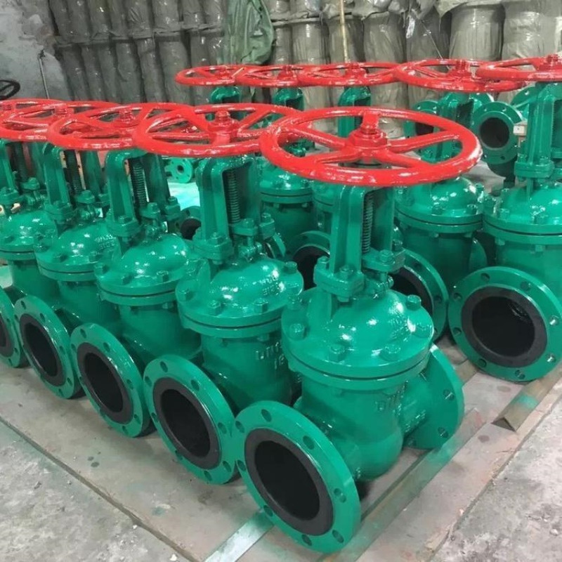 不锈钢法兰衬胶闸阀 Z41J-16P DN800 防腐蚀内衬橡胶闸板阀 Z41J