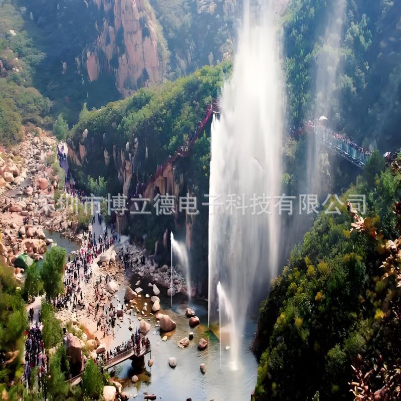 景区网红打卡互动发电单车喷泉