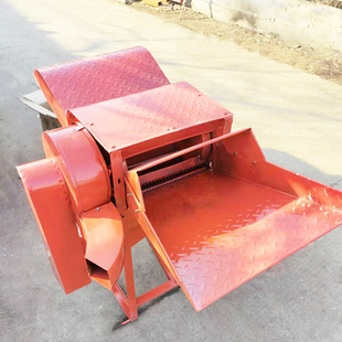 40型家用打麦机水稻黄豆脱粒机 稻麦脱粒机 4马力柴油机半喂入式