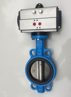 D671X-16Q气动对夹软密封蝶阀双作用开关型24v220v调节型4ma-20ma