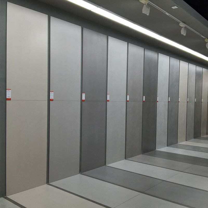 佛山柔光微水泥瓷砖750x1500简约客厅深浅灰色通体耐磨地砖纯