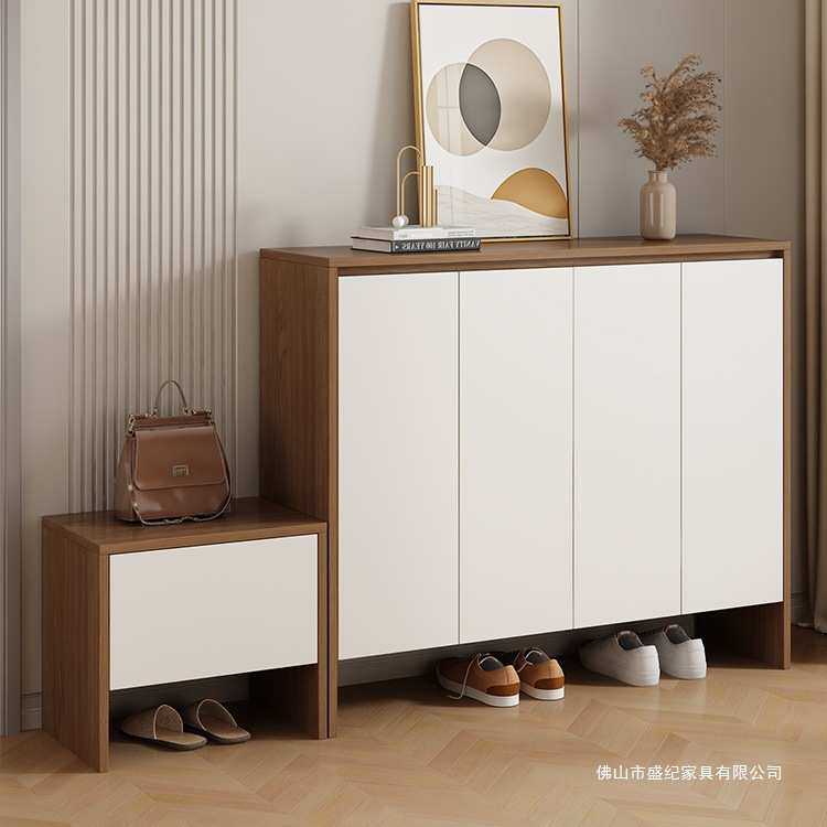 鞋柜入户家用门口鞋柜靠墙玄关现代简约鞋柜带换鞋凳一体组装,机械设备,其他机械设备,淘宝优惠券,粉丝福利购,淘宝优惠卷