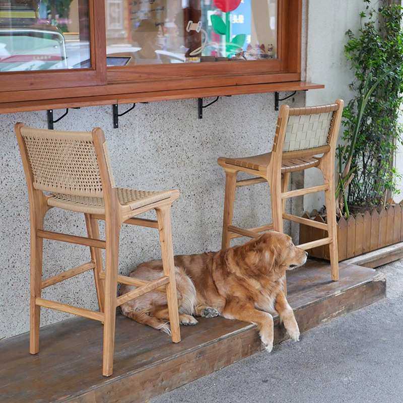 法式实木吧台椅咖啡厅餐厅酒吧椅复古藤编高脚凳靠背餐椅黑色藤椅,金属材料及制品,其他金属制品,淘宝优惠券,粉丝福利购,淘宝优惠卷