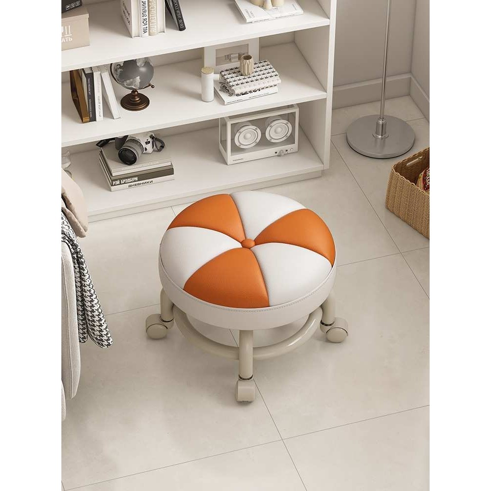 万向轮家用小凳子滑轮矮凳带娃儿童带滑轮板凳懒人圆凳靠背J&,电子元器件市场,其它元器件,淘宝优惠券,粉丝福利购,淘宝优惠卷