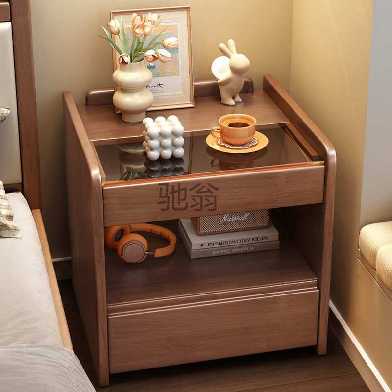 lw0全实木床头柜卧室轻奢置物柜简约现代床边收纳柜家用整装储物,基础建材,脚轮/万向轮,淘宝优惠券,粉丝福利购,淘宝优惠卷