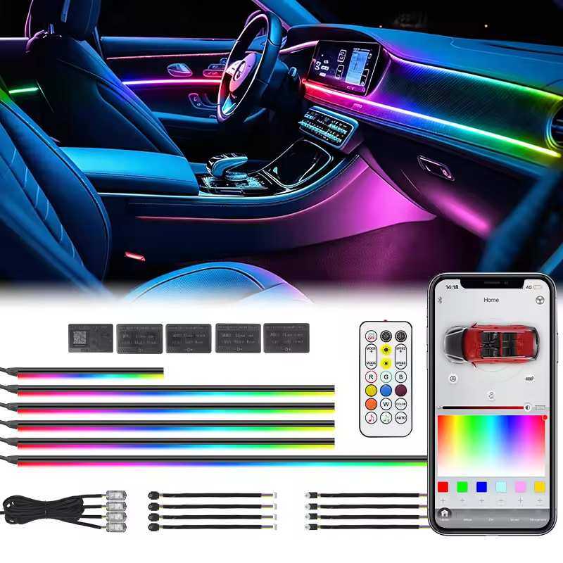 热销汽车幻彩氛围灯22in1亚克力隐藏式车载动态流光内饰APP气氛灯,模玩/动漫/周边/娃圈三坑/桌游,模型制作工具/辅料耗材,淘宝优惠券,粉丝福利购,淘宝优惠卷