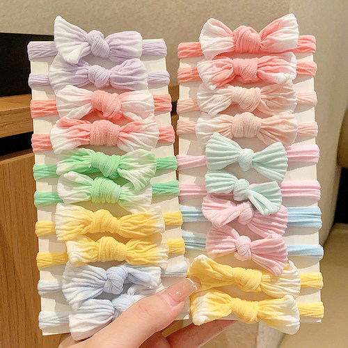 蝴蝶结发绳女扎头不伤发皮套