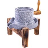 家用复古小石磨手工石磨r家用石磨盘小石磨家用迷你石磨豆浆豆腐