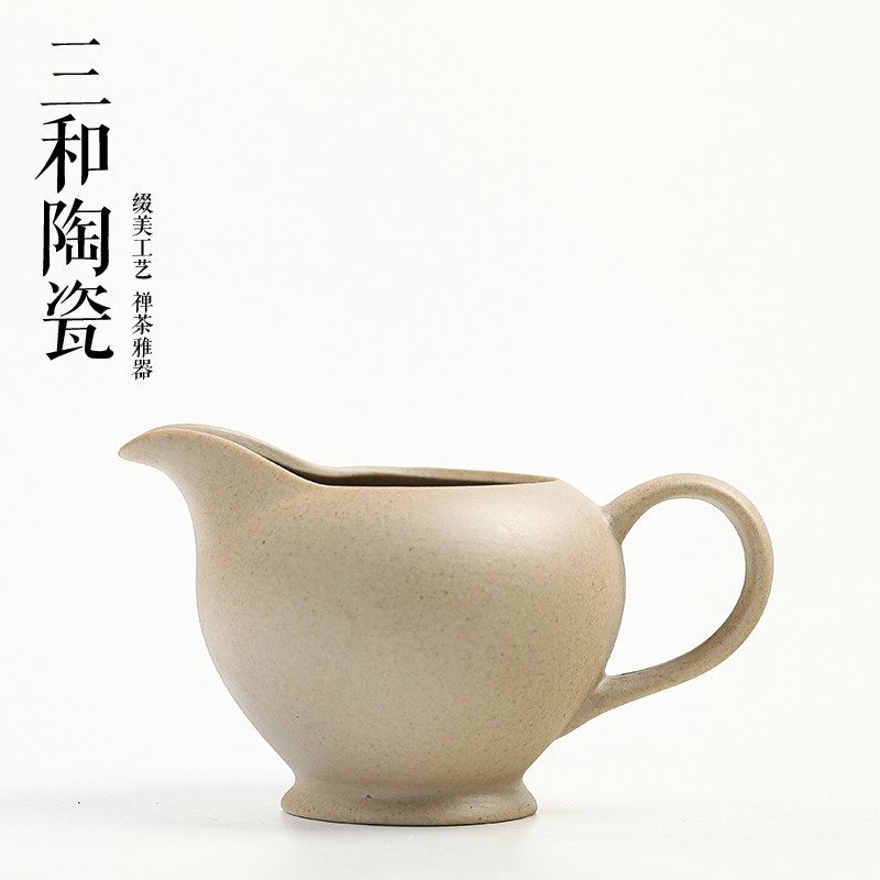 粗陶功夫茶具土陶公道杯陶瓷分茶器茶H海茶壶 茶漏过滤瓷配件包邮