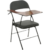 培训椅简约靠背折叠带写字板记者椅会议职员学生R宿舍家用一体桌