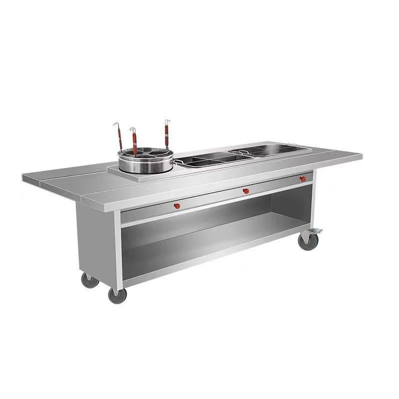 定做移动推车关东煮n麻辣烫小吃车串串香夜市出摊摆摊车涮串美食