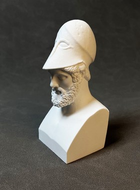 伯里克利将军古希腊人物雕像艺术石膏雕塑桌Q面书架酒柜装饰摆件