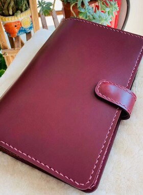 笔记本A5A6A7头层牛皮料活页本6孔手工diyN真皮具材料包商务记事