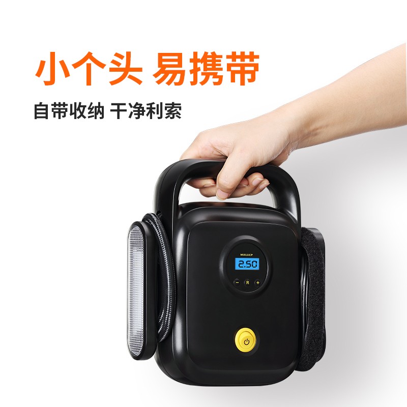 车载充气泵小轿车便携式电动汽车用充气打气筒轮胎车X胎加气大功
