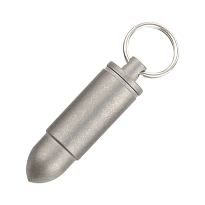 纯钛小药瓶迷你救心丸收纳薬盒子弹C吊坠随身可携式密封防水防潮