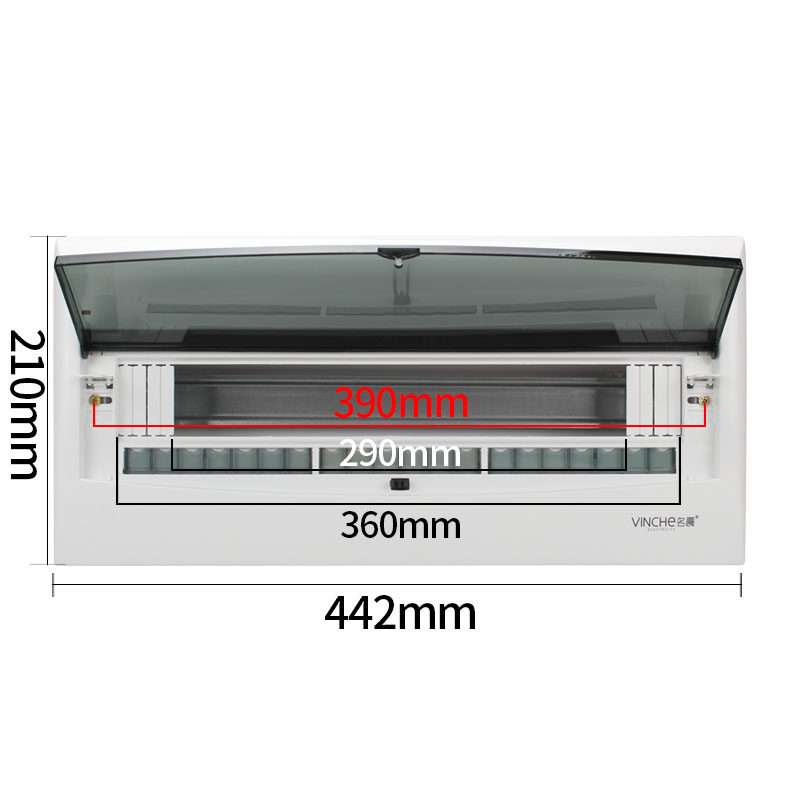 17-20位 18回路嵌入t式电源箱开关盒家用配电箱断路器铁控制箱暗