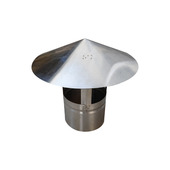 不锈钢烟囱雨帽加厚烟囱排烟管防风雨帽J取暖柴火土灶锅炉烟筒雨