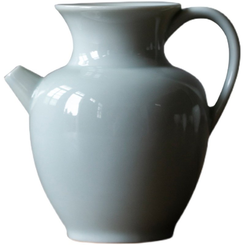 仿古影青功c夫茶具分茶杯防烫手把公道杯陶瓷单个分茶器日式绿茶