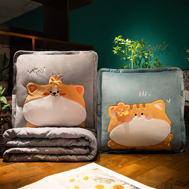 车载抱枕被子两用折叠毯子二合一办公室午睡神器S枕头沙发靠枕汽,居家布艺,抱枕被,淘宝优惠券,粉丝福利购,淘宝优惠卷